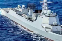 四国南海迷你军演,中国052D湛江号现场观察